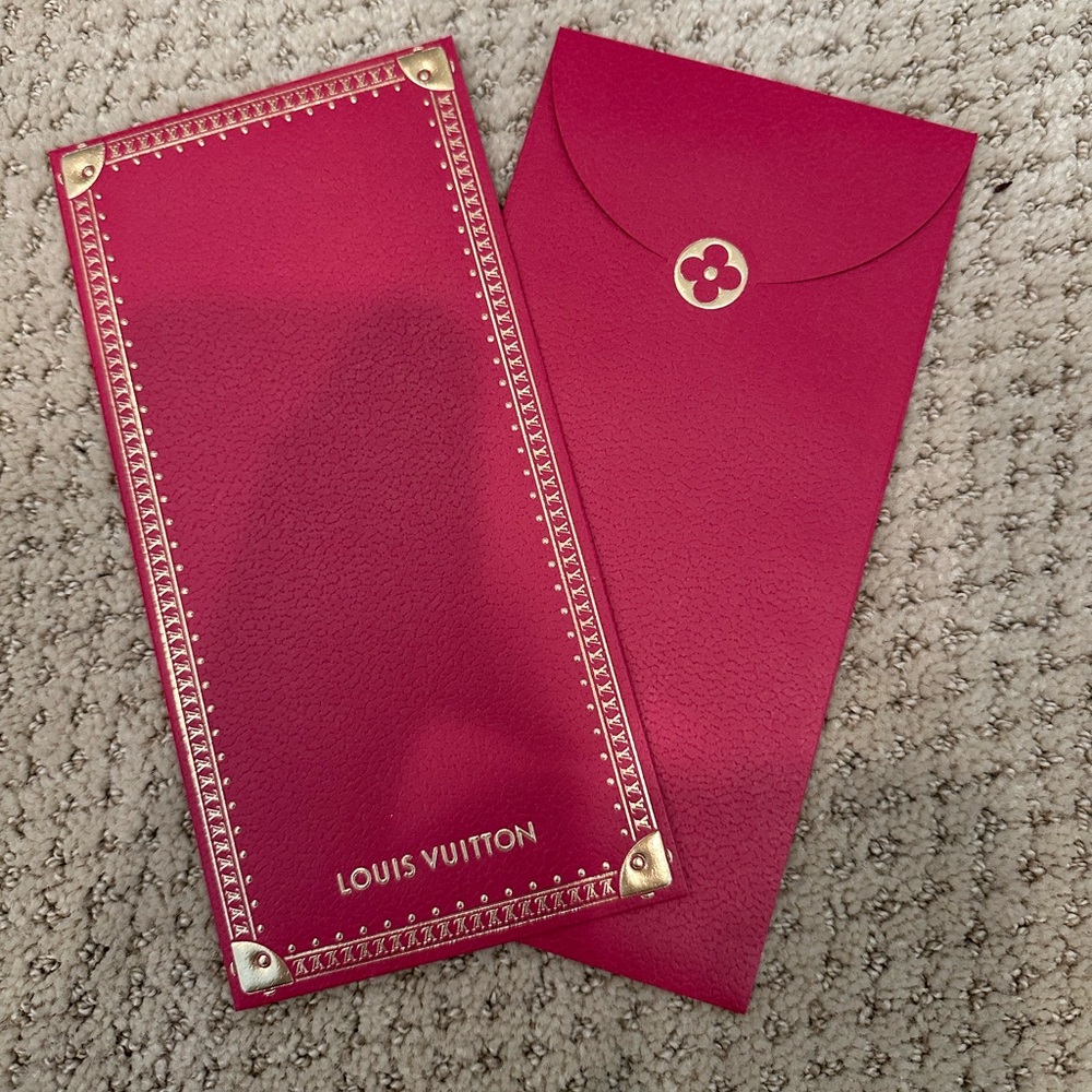 Louis Vuitton Chinese New Year Red Envelope gold / red x2